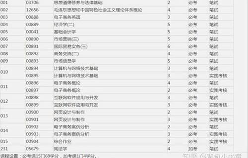 电子商务专业能报哪几类